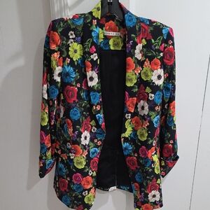 Alice + Olivia Vibrant Floral Blazer
